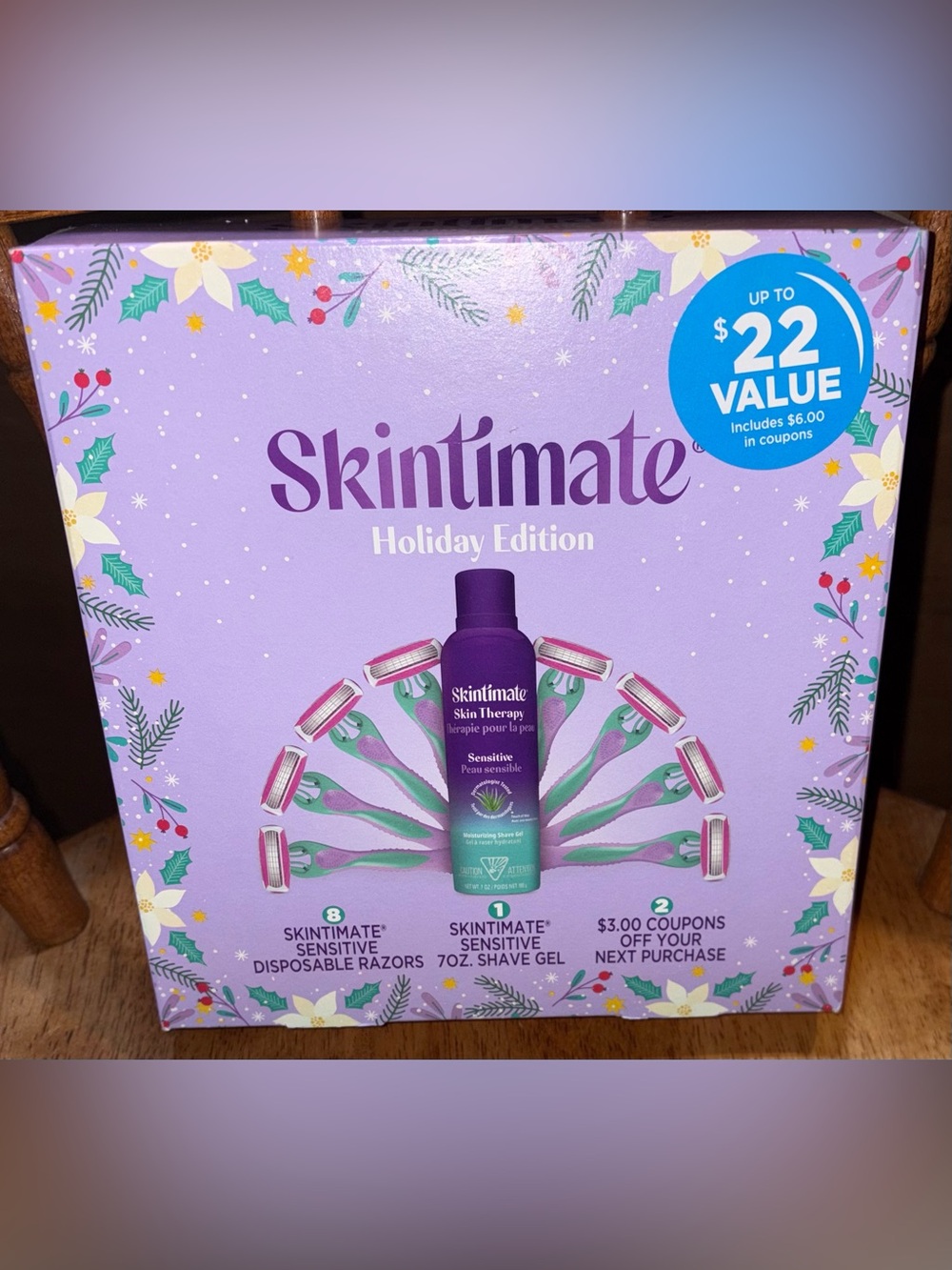 Skintimate Sensitive Shave Gel & Disposable Razors Gift Set